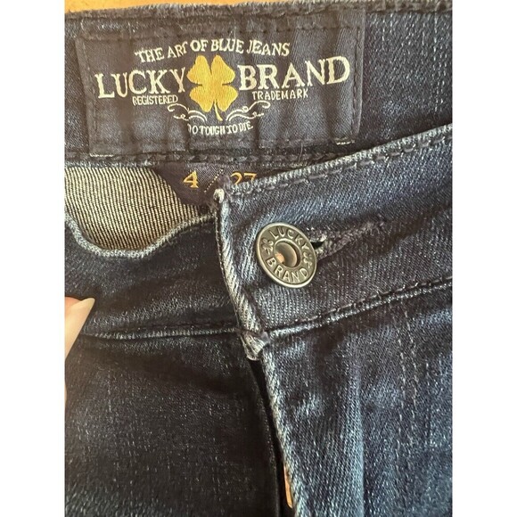 Lucky Brand Brooke Women's Size 4/27 Blue Skinny Leg Dark Wash Stretch Jeggings - Picture 3 of 6